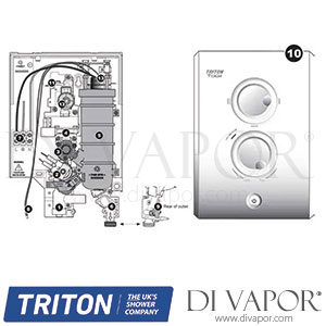 Triton T80Z Electric Shower Satin Spare Parts - TR DV 209