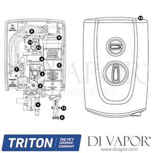 Triton Tenero Electric Shower Spare Parts - TR DV 213