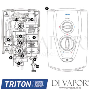 Triton Thiago Electric Shower Spare Parts - TR DV 214