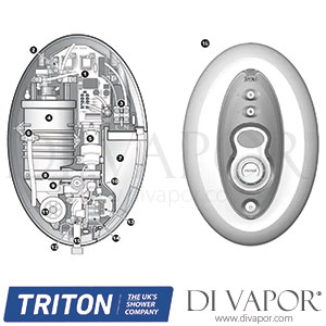 Triton Topaz T100si Thermostatic Shower Spare Parts - TR DV 215