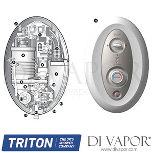 Triton Topaz T80si Thermostatic Shower Spare Parts - TR DV 216