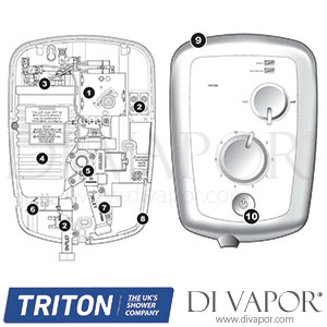 Triton Zante 3 Electric Shower Spare Parts - TR DV 220