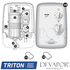 Triton Zante Electric Shower Spare Parts - TR DV 221