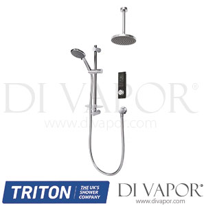 Triton Host Multi Outlet Digital Mixer + Circular Ceiling Accessory Kit Spare Parts - TR DV 292