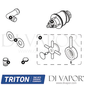 Triton Avior Concentric Thermostatic Mixer Shower Spare Parts - TR DV 492