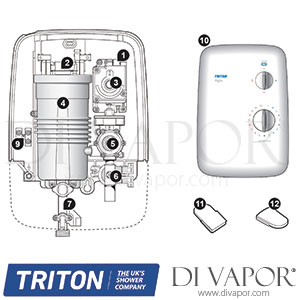 Triton Agio Electric Shower Spare Parts - TR DV 584