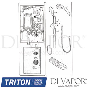 Triton Bermuda Electric Shower Spare Parts - TR DV 589