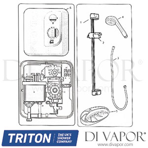 Triton Bali Shower Spare Parts - TR DV 591