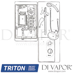 Triton Biarritz Electric Shower Spare Parts - TR DV 595