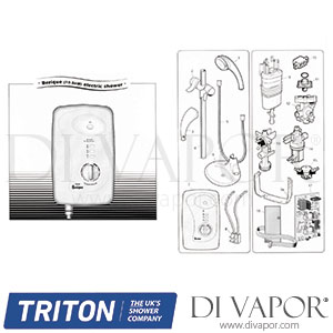 Triton Bezique Electric Shower Spare Parts - TR DV 596