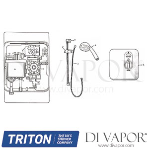 Triton Delta Shower Spare Parts - TR DV 598