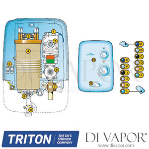 Triton Colourwave Electric Shower Spare Parts - TR DV 601