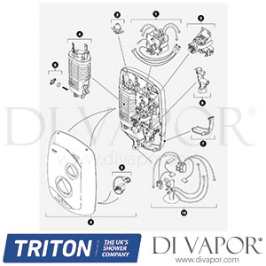 Triton Excite Eco Electric Shower Spare Parts - TR DV 603