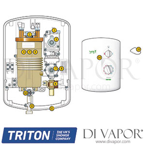 Triton Ivory II Shower Spare Parts - TR DV 608