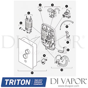 Triton Inscriptions / Collections Shower Spare Parts - TR DV 609