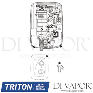 Triton Jewel 9.5kw Electric Shower Spare Parts - TR DV 614