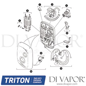 Triton Marbella Electric Shower - 2012 - Spare Parts - TR DV 616 GEN1