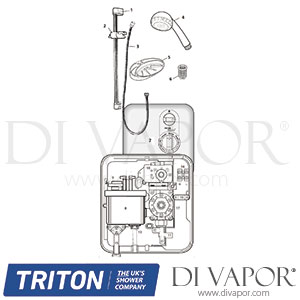 Triton Miami Electric Shower Spare Parts - TR DV 617