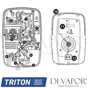 Triton Perea Electric Shower Shower Spare Parts - TR DV 618