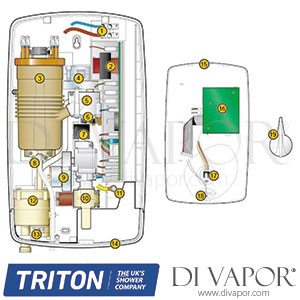 Triton Millennium Care Shower Spare Parts - TR DV 622