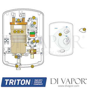 Triton Rapide 3 Plus Shower Spare Parts - TR DV 625