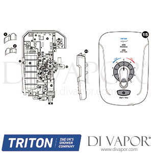 Triton Safeguard Plus Electric Shower Spare Parts - TR DV 630