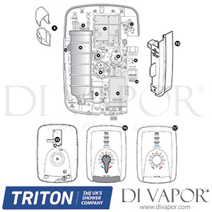 Triton Safeguard and Safeguard T100 Care Electric Shower Spare Parts - TR DV 632