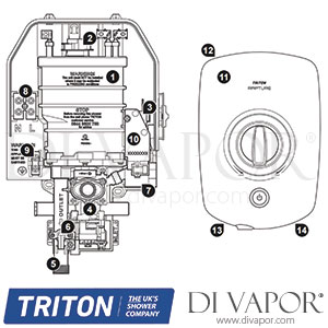 Triton Rapture Electric Shower Spare Parts - TR DV 633