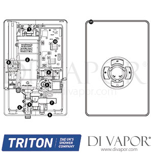 Triton Style 3 Electric Shower Spare Parts - TR DV 635