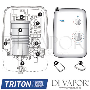 Triton Shannon Electric Shower Spare Parts - TR DV 639