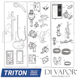 Triton T200re Shower Spare Parts - TR DV 648