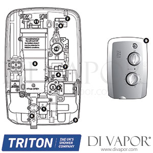 Triton T80z Slimline Shower Spare Parts - TR DV 652