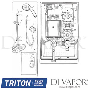 Triton W9500i Shower Spare Parts - TR DV 665