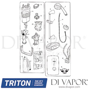 Triton W8500s Shower Spare Parts - TR DV 666