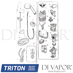 Triton Wickes W9500s Shower Spare Parts - TR DV 673