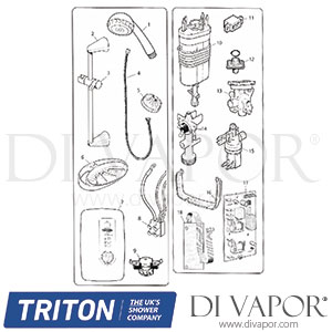 Triton Wickes W8500s Shower Spare Parts - TR DV 675