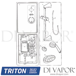 Triton Wickes W8500 Shower Spare Parts - TR DV 676