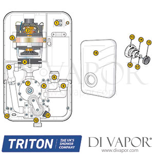 Triton AS1000 Power Shower Spare Parts - TR DV 678