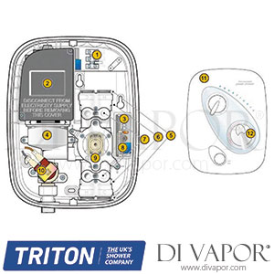 Triton Aquatronic Thermostatic Power Shower Spare Parts - TR DV 679