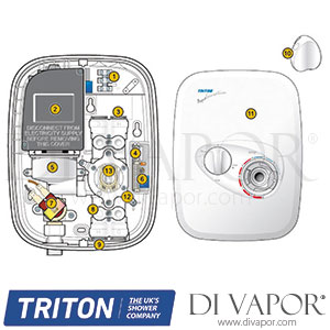 Triton AS2000 Manual Power Shower Spare Parts - TR DV 683