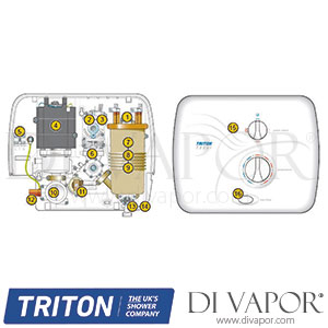 Triton T90si Pumped Shower Spare Parts - TR DV 686