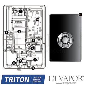 Triton Collection 2 Electric Shower Spare Parts - TR DV 732