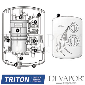 Triton Castano Electric Shower Spare Parts - TR DV 733