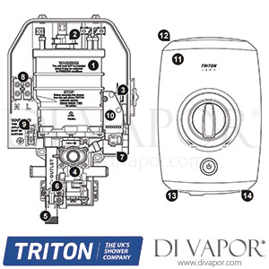 Triton Lima Electric Shower Spare Parts - TR DV 734