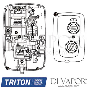 Triton Intimo Thermostatic Electric Shower Spare Parts - TR DV 736