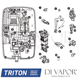 Triton Panache Shower Spare Parts - TR DV 741