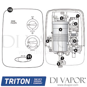 Triton Miami 2 Shower Spare Parts - TR DV 745