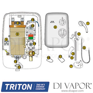 Triton Marbella Shower Spare Parts - TR DV 747