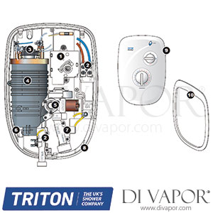 Triton Rally Electric Shower Spare Parts - TR DV 753