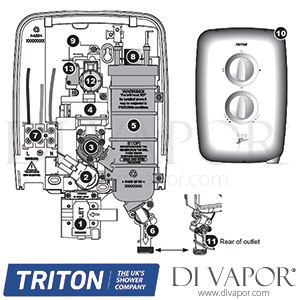 Triton T70GSi Electric Shower Spare Parts - TR DV 762